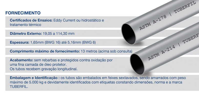 Tubos Tuberfil ASTM A-178